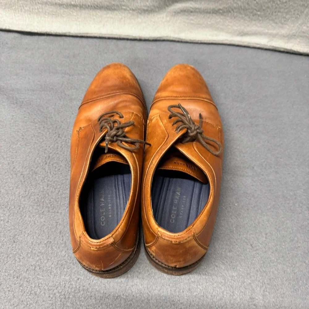 Cole Haan Oxfords Mens 10 Harrison Grand OS 2.0 Cap Toe Derby Oxford Dress Shoe